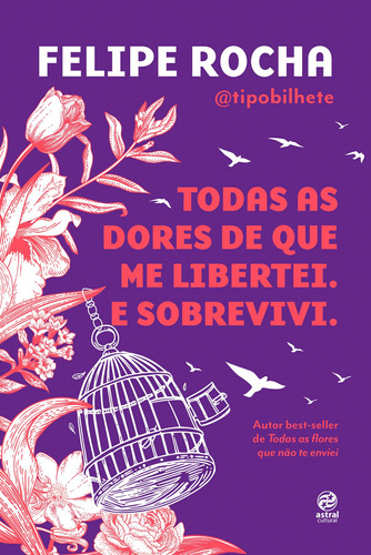 Todas as dores de que me libertei. E sobrevivi., de Rocha, Felipe. Astral Cultural Editora Ltda, capa mole em português, 2021