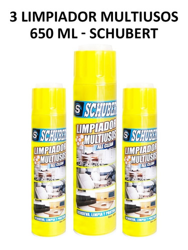 3 Limpiadores Multiusos 650ml - Schubert