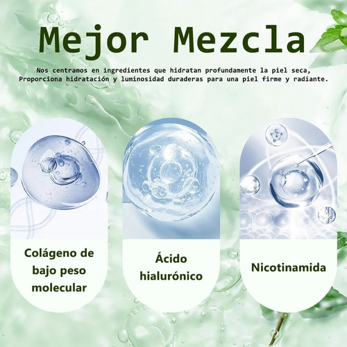 4 Piezas Mascarilla De Colageno, Bio Mascarilla Colageno