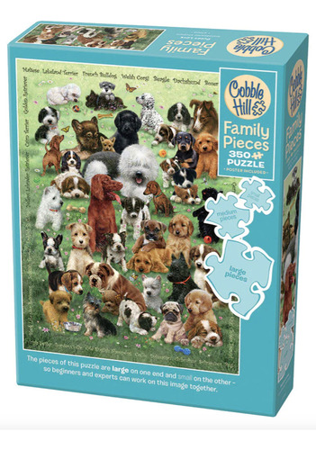 Rompecabezas Familiar Perritos Amigos 350 Pz Cobble Hill Family Puzzle Puppies