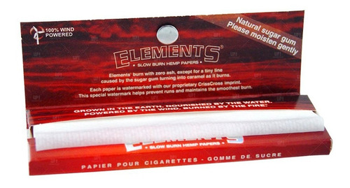 Papel Para Armar Sedas Elements Red Natural - Up! Growshop