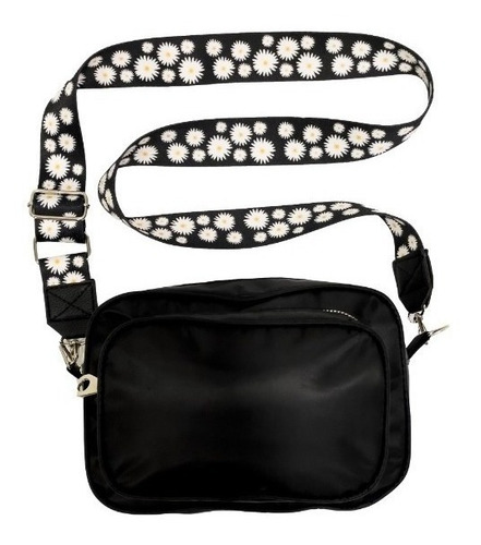Cartera bandolera Chris Design Bolso cartera morral color negro