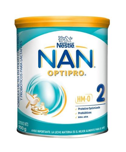 Imagen 1 de 2 de Leche de fórmula  en polvo  Nestlé Nan Optipro 2  en lata de 900g - 6  a  12 meses