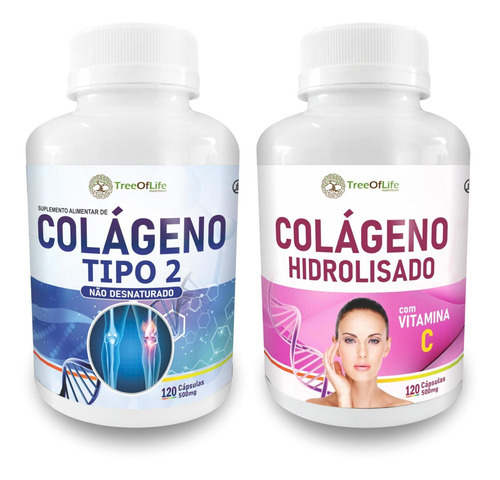 Colágeno Tipo 2 Uc Ii 120 Cápsulas 40mg + Colágeno Tipo I