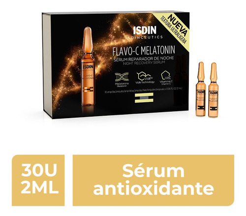 Isdinceutics Flavo C Noche Serum Antioxidante 30 Ampollas