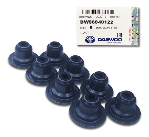 Imagen 1 de 7 de Gomas Valvulas Aveo Clasico Lt Ls Speed Original 8 Piezas