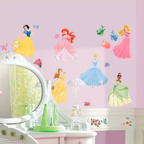 Adesivos Decorativos Infantil Roommates Princesas Disney