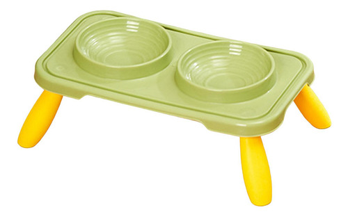 Cuencos Para Perros Dobles Cuencos Para Agua Verde Amarillo