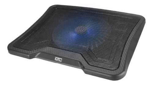 Base Cooling Pad Usb Para Notebook 12-15.6 Cooler Led Azul Color Negro