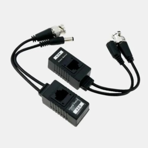 Video Balun 2 En 1, Video Y Corriente, Conexion Rj45