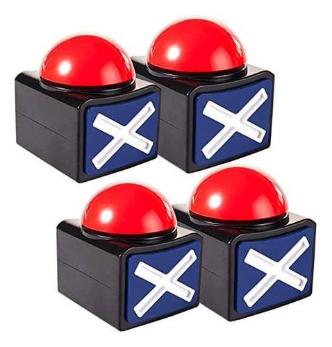 Juego Answer Buzzer 4 Pack, Game Buzzer Alarm Sound Play [u]