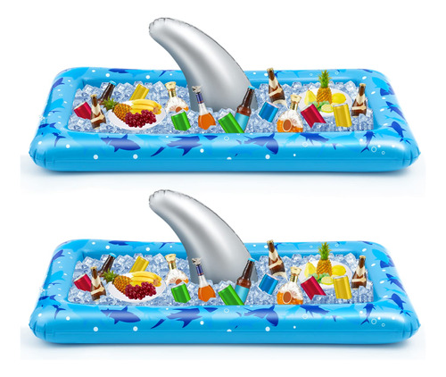 Deekin 2 Piezas De Tiburón Buffet Buffet Enfriador Inflable