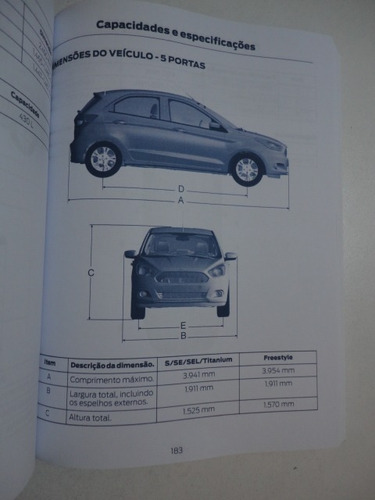 Imagem 8 de 10 de Manual Novo Ford Ka 2018 2019 Original 1.0 1.5 Hatch Sedan