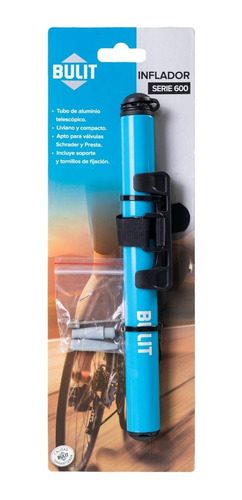 Inflador De Mano Bulit Serie 600 Aluminio Doble Extension