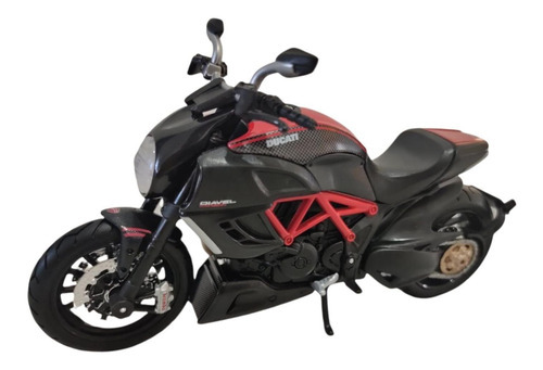 Miniatura Maisto Moto Ducati Diavel Carbon 1:12 Preto