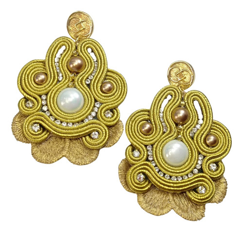 Aretes Dordos Livianos Soutache Elegantes