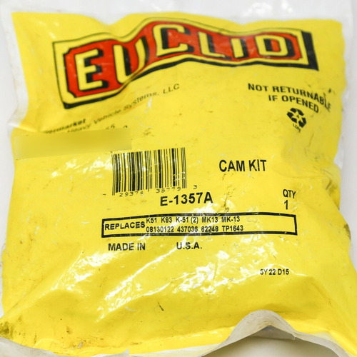 Euclid E1357-a Cam Kit K51 K93 Mk13 08130122 437036 622 Eeh