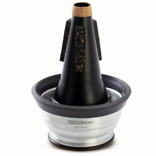 Surdina Strong Brass Modelo Cup Mute Black Trompete