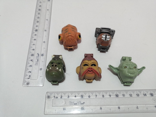 Star Wars Yoda Ackbar Gamorrean Boussh Cabezas Micromachines