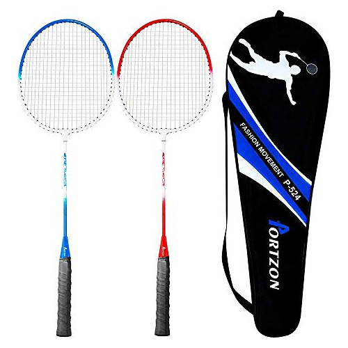 Portzon Juego De Raquetas De Bádminton Para 2 Jugadores, Raq