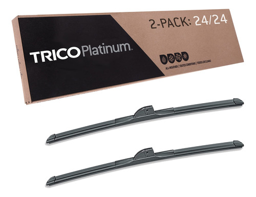 Trico Platinum 2 Limpiaparabrisa Repuesto 24  Para Automovil
