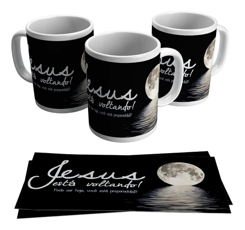 Caneca Personalizada Gospel Jesus Está Voltando 325ml