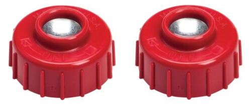 (2) Trimmer Bump Knob Left Hand Thread Red For Homelite  Aah