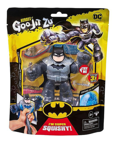 Boneco Elástico De 11cm Batman Com Armadura - Goo Jit Zu Dc