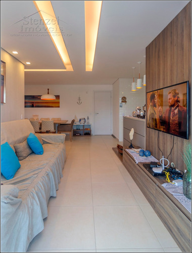 Imagem 2 de 29 de Apartamento Com 3 Quartos Frente Ao Mar No Centro De Bertioga - Ap00340 - 70705119