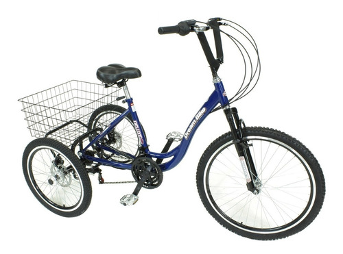 Triciclo Alumínio Aro 26 - Marcha + Freio Disco - Dream Bike