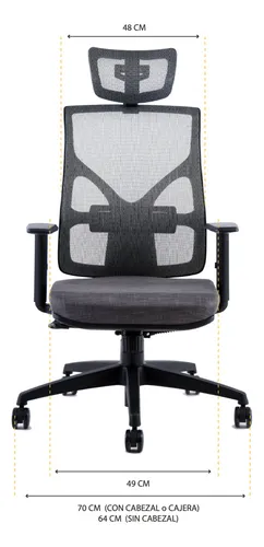 Silla Oficina Cool Negra Cabezal Brazos Entrega 24hs Caba