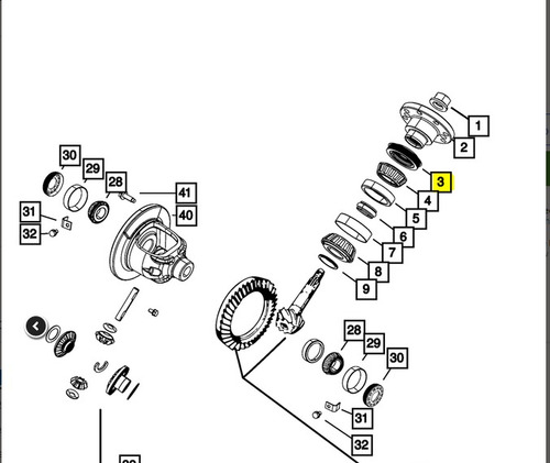 Estopera De Diferencial Trasero Grand Cherokee Wk 2005-10