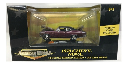 70 Chevy Nova Ertl American Muscle Rueda De Goma Solo Envios