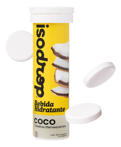 Electrolitos Efervescentes Sabor Coco Isodrop