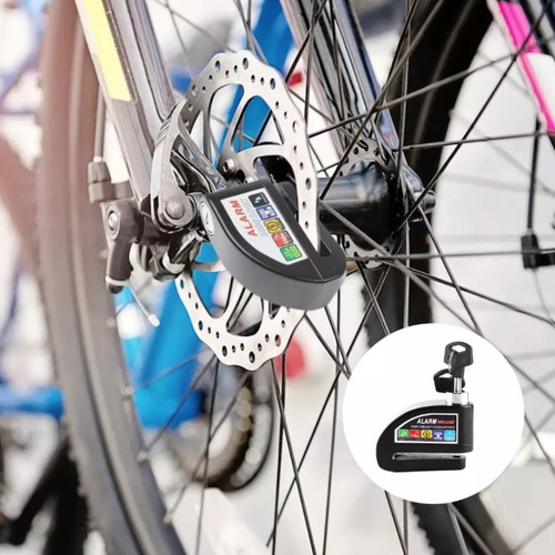 Candado De Alarma Para Motocicleta, Bloqueo De Freno De Disc