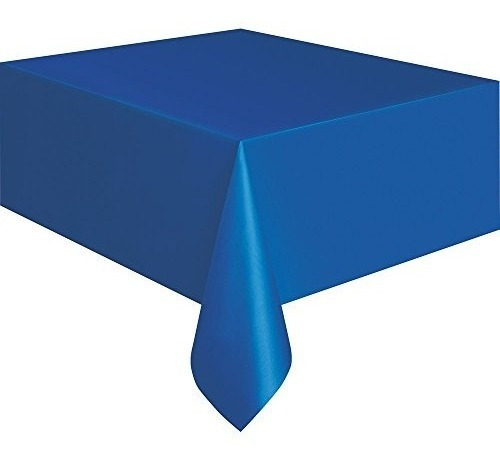 Royal Blue Plastic Tablecloth, 108 X 54