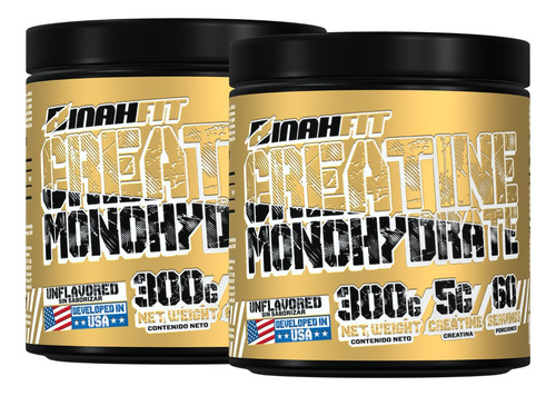 X2ud. Binahfit - Creatina Monohidrato 300g 60sv Con Envío 