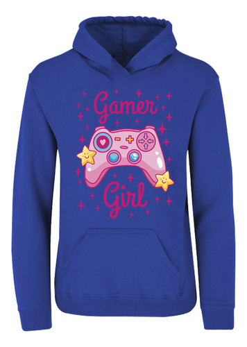 Sudadera Gorro Gamer Girl - Video Juegos - Control Rosa