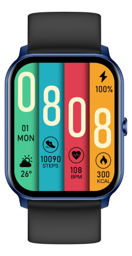 Reloj Inteligente Kieslect Ks Mini Smartwatch 1.78´´ Micro Color de la caja Azul Color de la malla Negro Color del bisel Azul