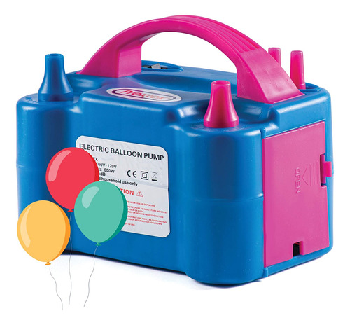 Inflador De Globos Eléctrico Prextex, Azul, Portátil, 110 V