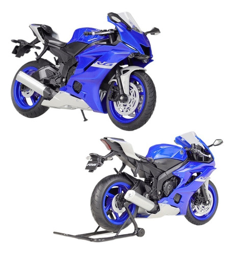 2020 Yamaha Yzf R6 Miniatura Metal Moto Adornos Coleccion