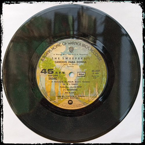 The Sweepers - Cancion Para Donna 1975 - Vinilo Single