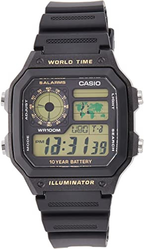 Casio Reloj Clásico Negro Ae1200wh-1b