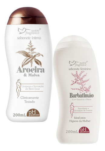 Kit Sabonete Íntimo Limpeza, Refrescância E Proteção