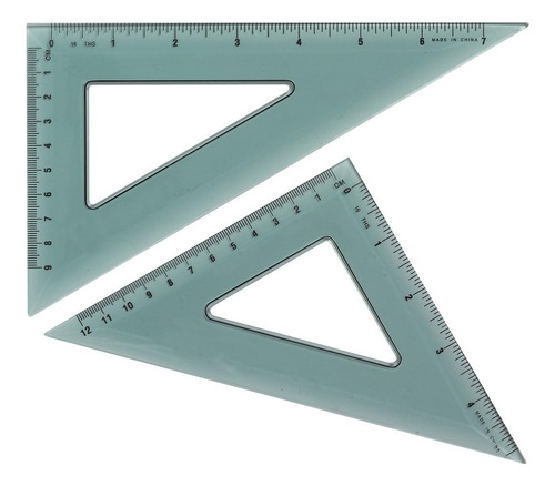 Escala Triangular (kt90), (paquete De 2), Transparente,...