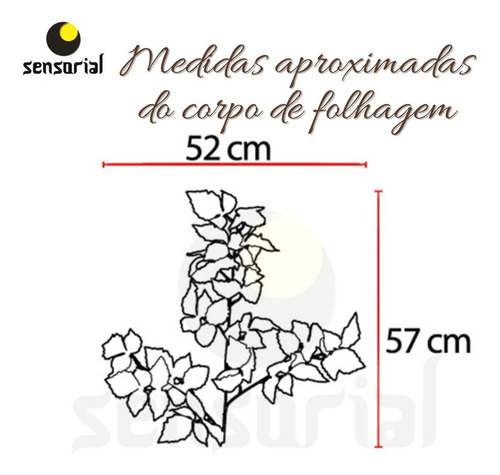 Folha Folhagem Outono Cor Palha Ocre 94cm Enfeite Arranjo Decoração Elegante Luxo Premium Desidratado Artificial