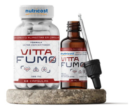 Kit 1 Vitta Fumo 60 Cápsulas + 1 Frasco Gotas 30ml Original