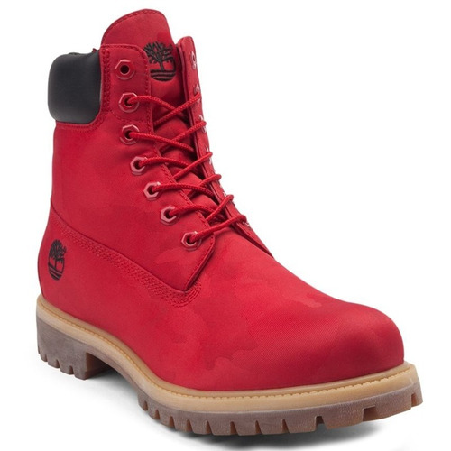 Botas Timberland Jacquard Classic Rojo Camuflaje Waterproof | Envío gratis