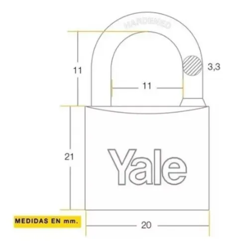 Candado Italiano - Yale 110-30