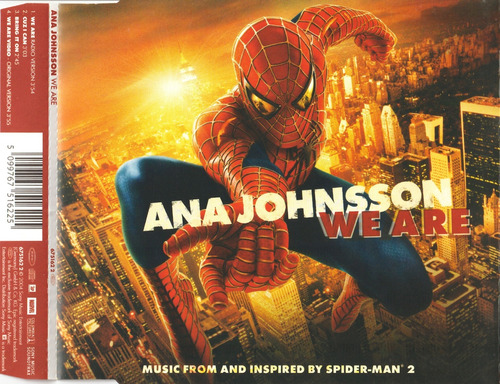 Ana Johnsson We Are Cd Single Enhanced 2004 + Poster Uk